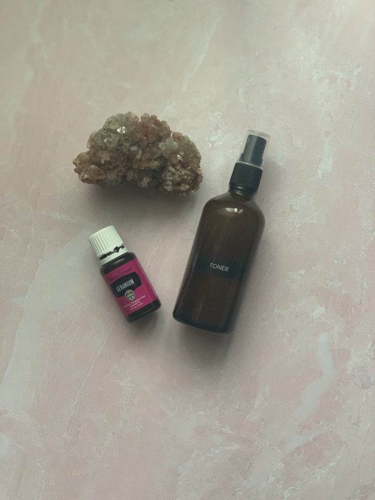 Easy DIY Geranium Essential Oil Face Toner 