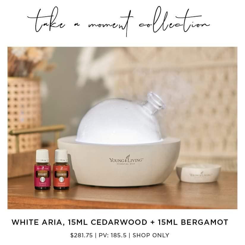 Do unicorns Exist, The White Aria Diffuser, Take A Moment Collection