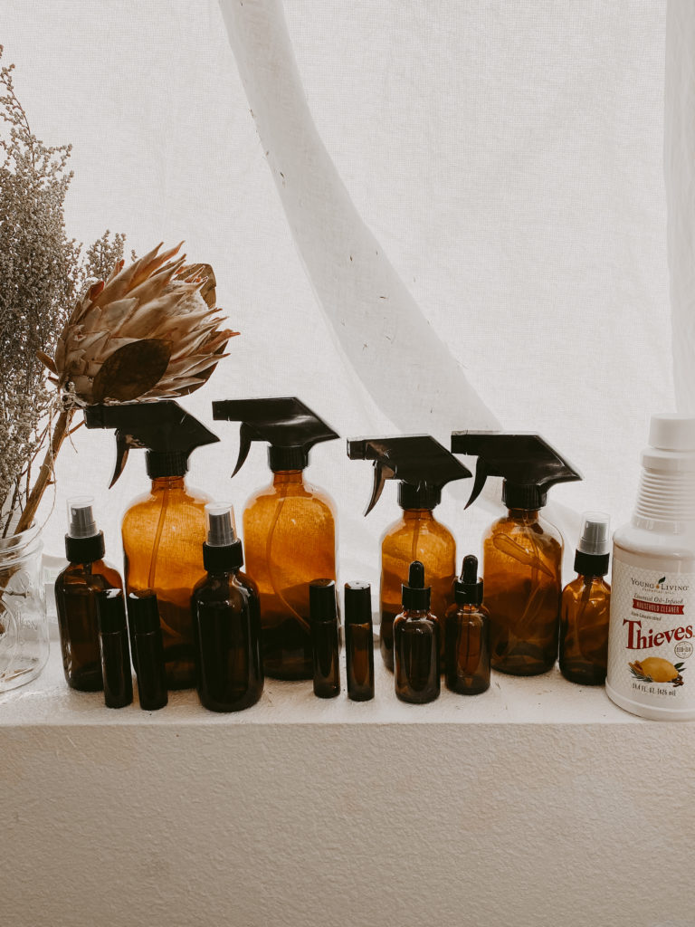 Why I Love Essential Oils for cleaning with thieves household cleaner